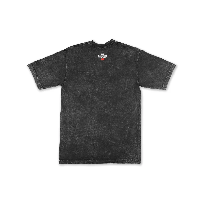 All Money Records Vintage T-Shirt - Washed Carbon Black/Black