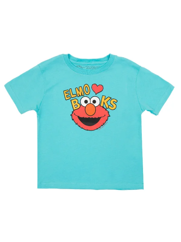 Sesame Street Elmo Loves Books Kids' T-Shirt